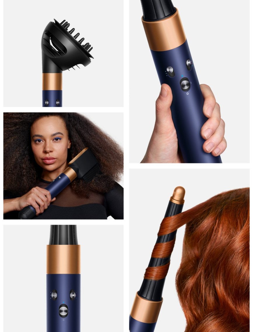 Dyson Airwrap I.d.™ Saç Şekillendirme ve Kurutma Seti (Prusya Mavisi/parlak Bakır)
